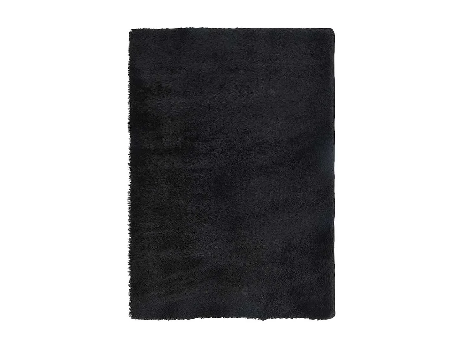 Tapis shaggy à poils longs NAVARRA noir 160x230 cm polyester