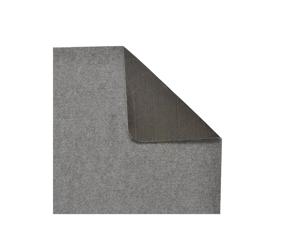 Alfombra de pasillo gris 60x180 cm