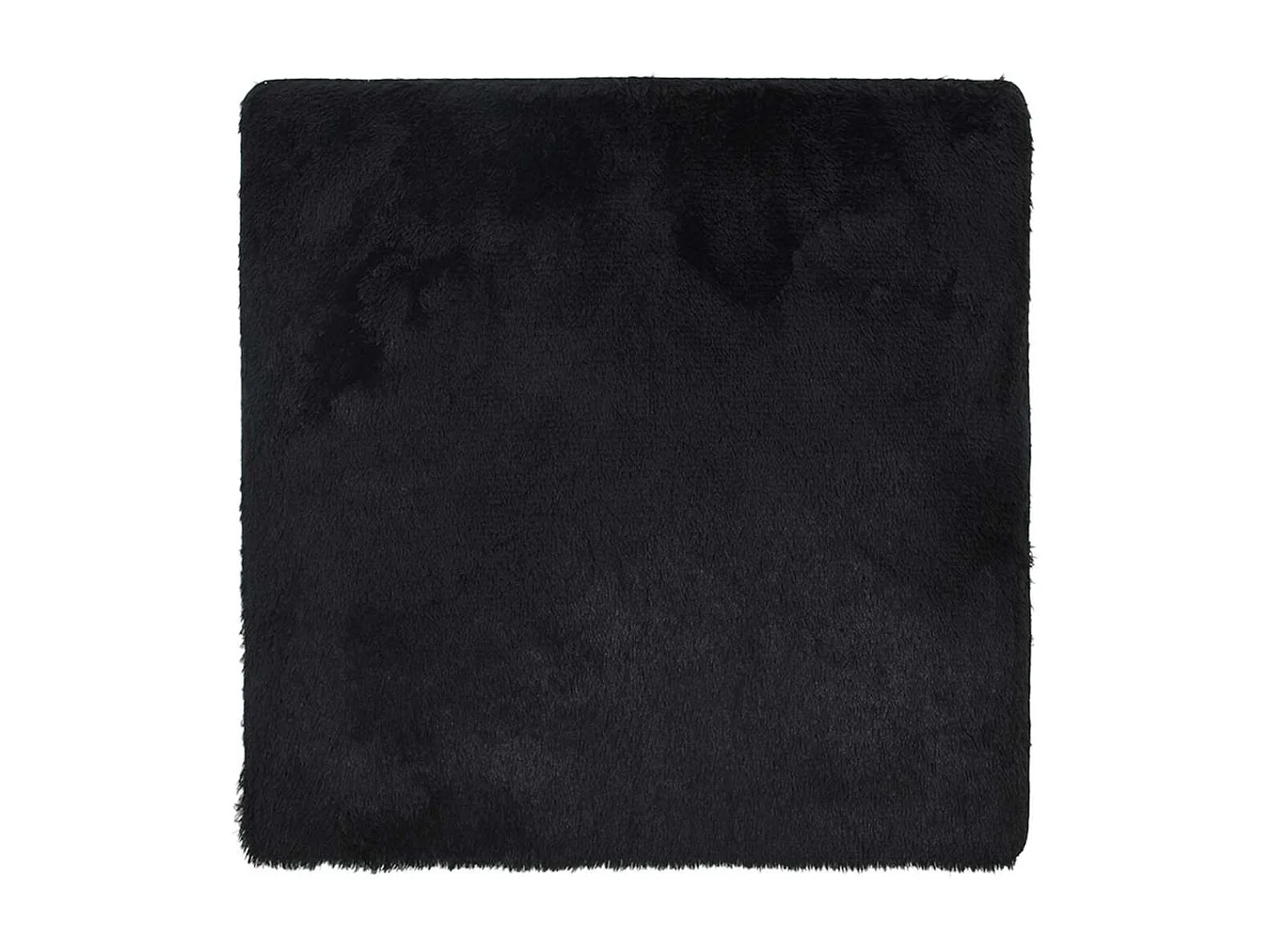 Tapis shaggy à poils longs NAVARRA noir 240x240 cm polyester
