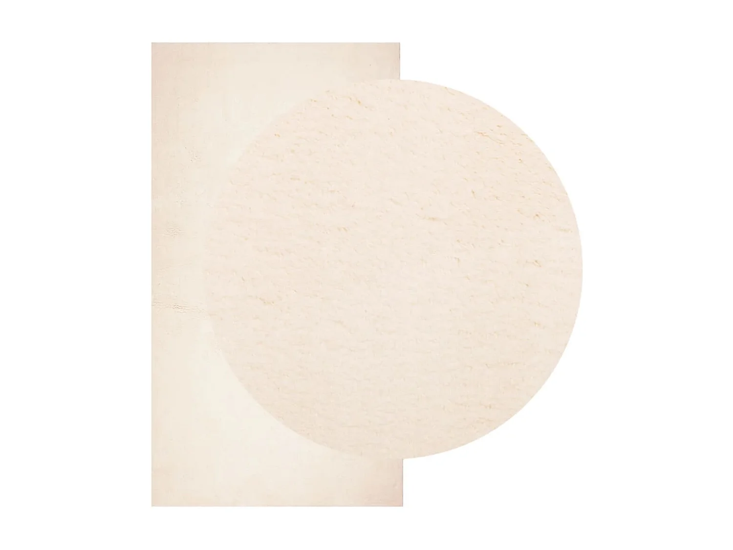 HUARTE zacht en wasbaar laagpolig vloerkleed beige 80x150 cm