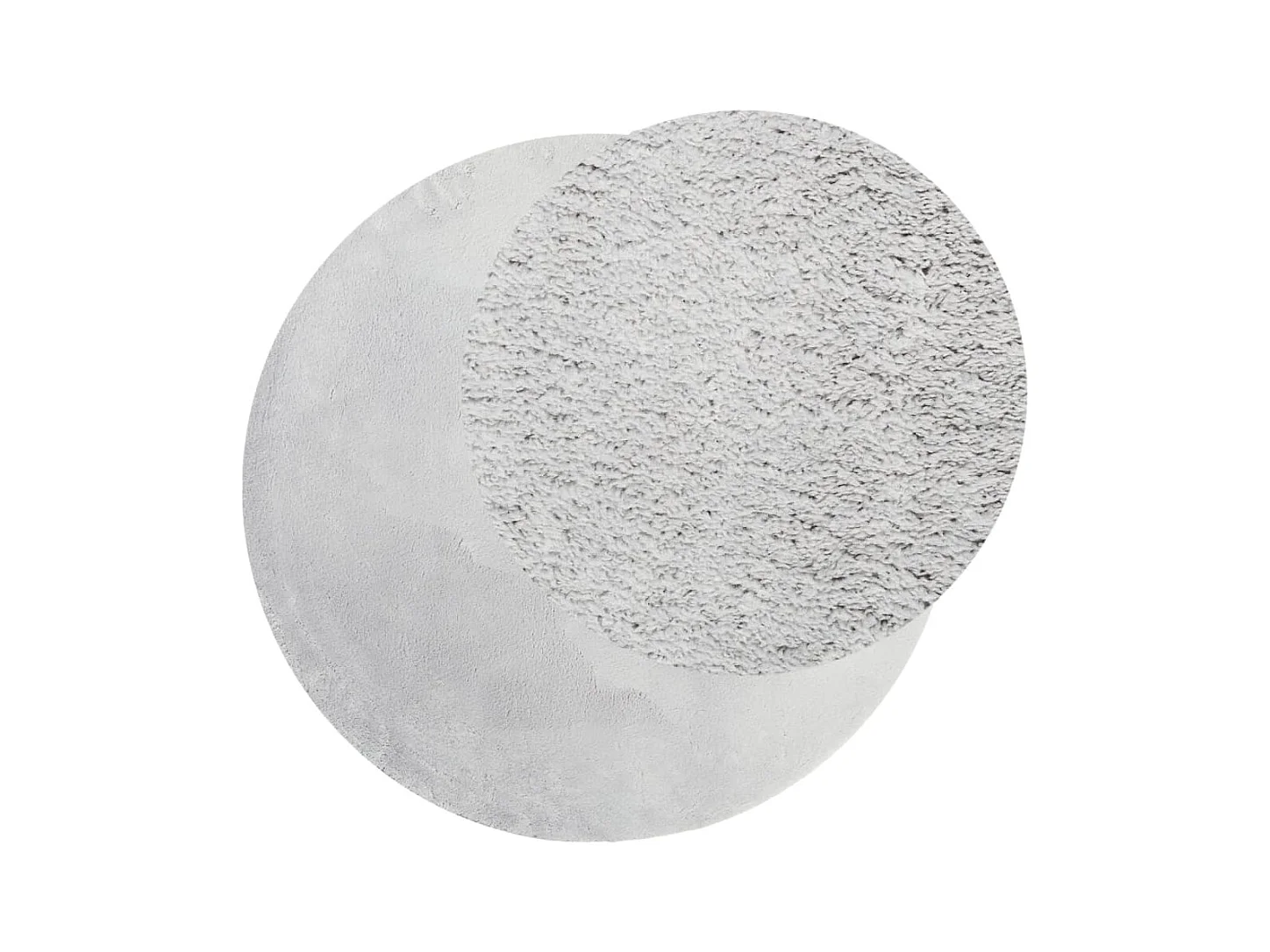 Tappeto HUARTE a pelo corto morbido e lavabile, grigio, Ø 160 cm