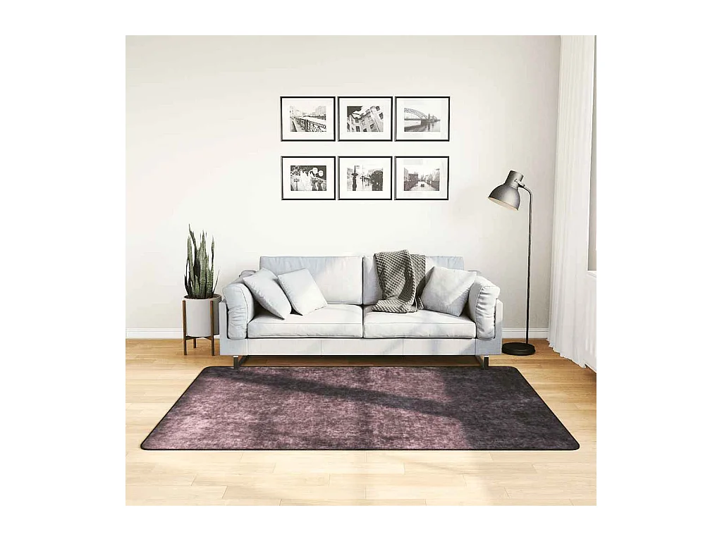 Tapis lavable antidérapant 120x180 cm anthracite