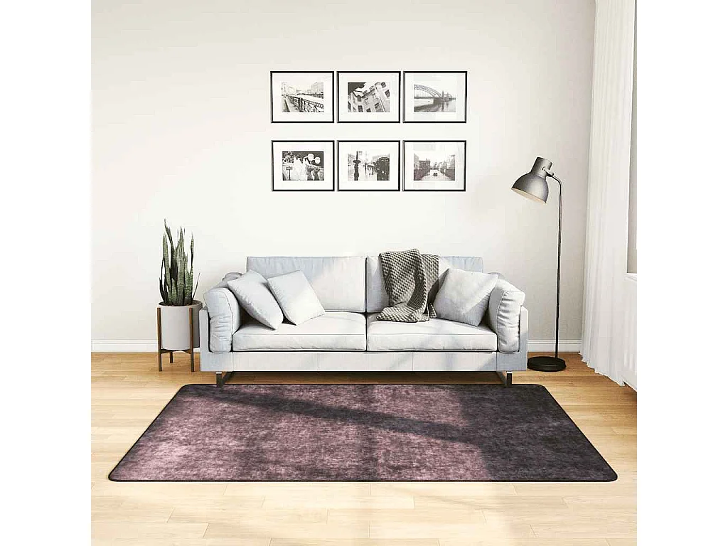 Tapis lavable antidérapant 120x180 cm anthracite