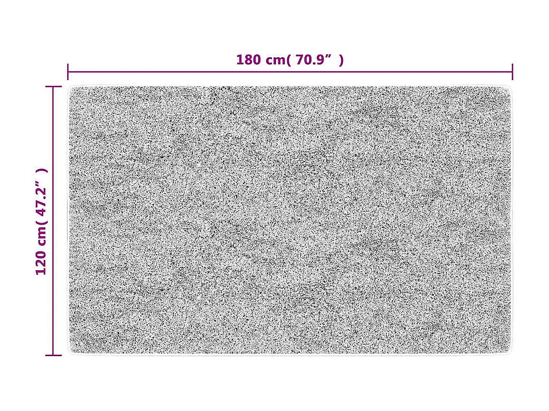 Tapis lavable antidérapant 120x180 cm anthracite