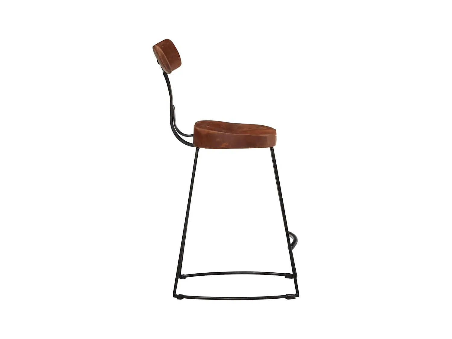 Set di 2 sgabelli da bar 49x43x79 cm in legno massello di mango