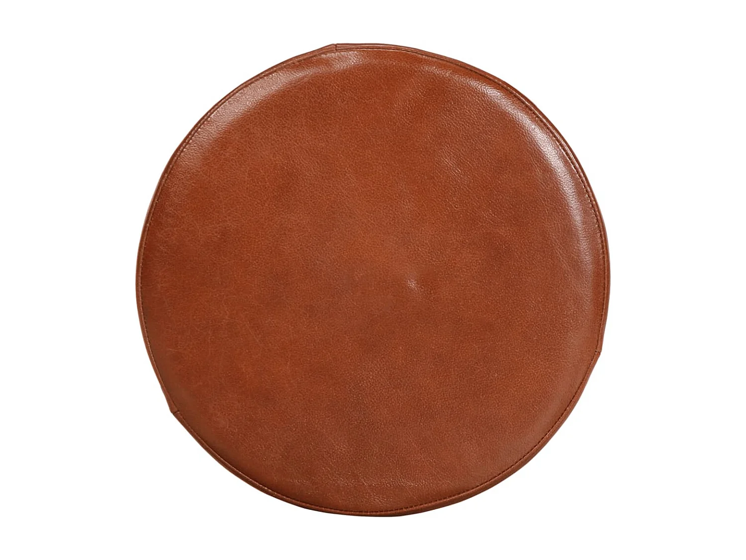 Set di 2 sedie da bar in vera pelle e legno massello di acacia