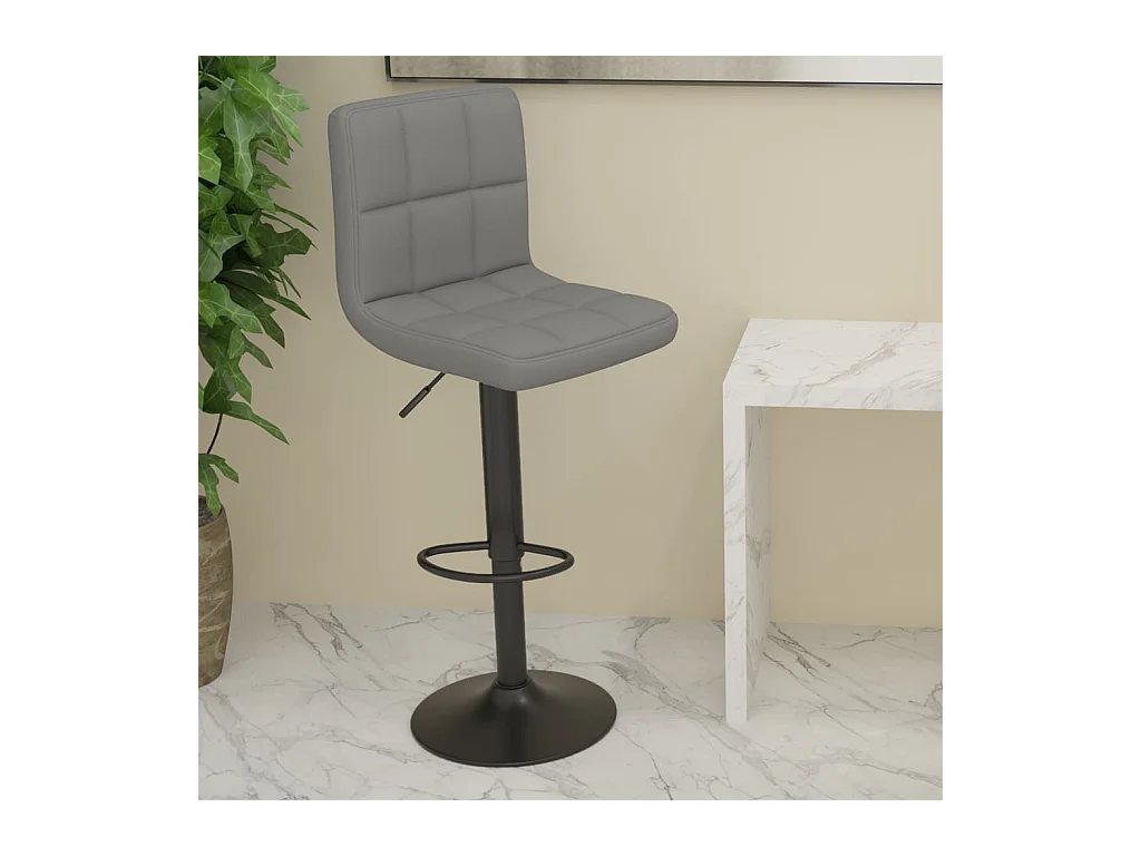 Tabouret de bar Gris clair Tissu