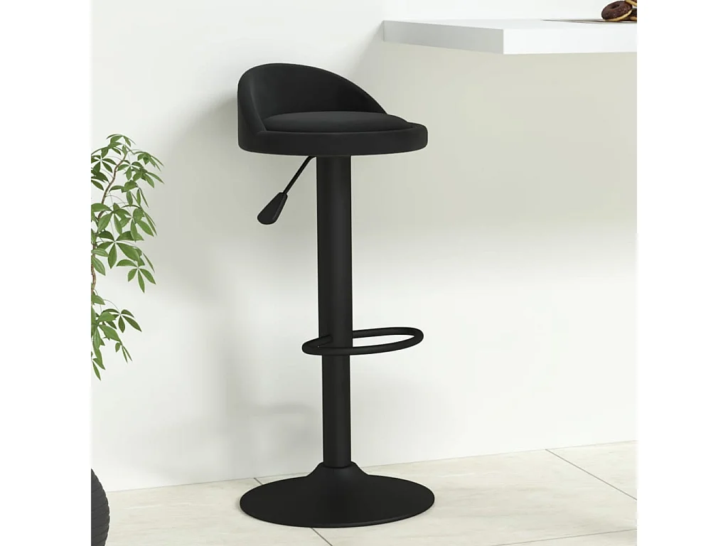 Tabouret de bar Noir Velours