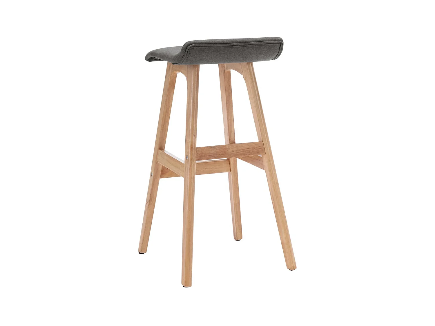 Chaise de bar Gris foncé Tissu