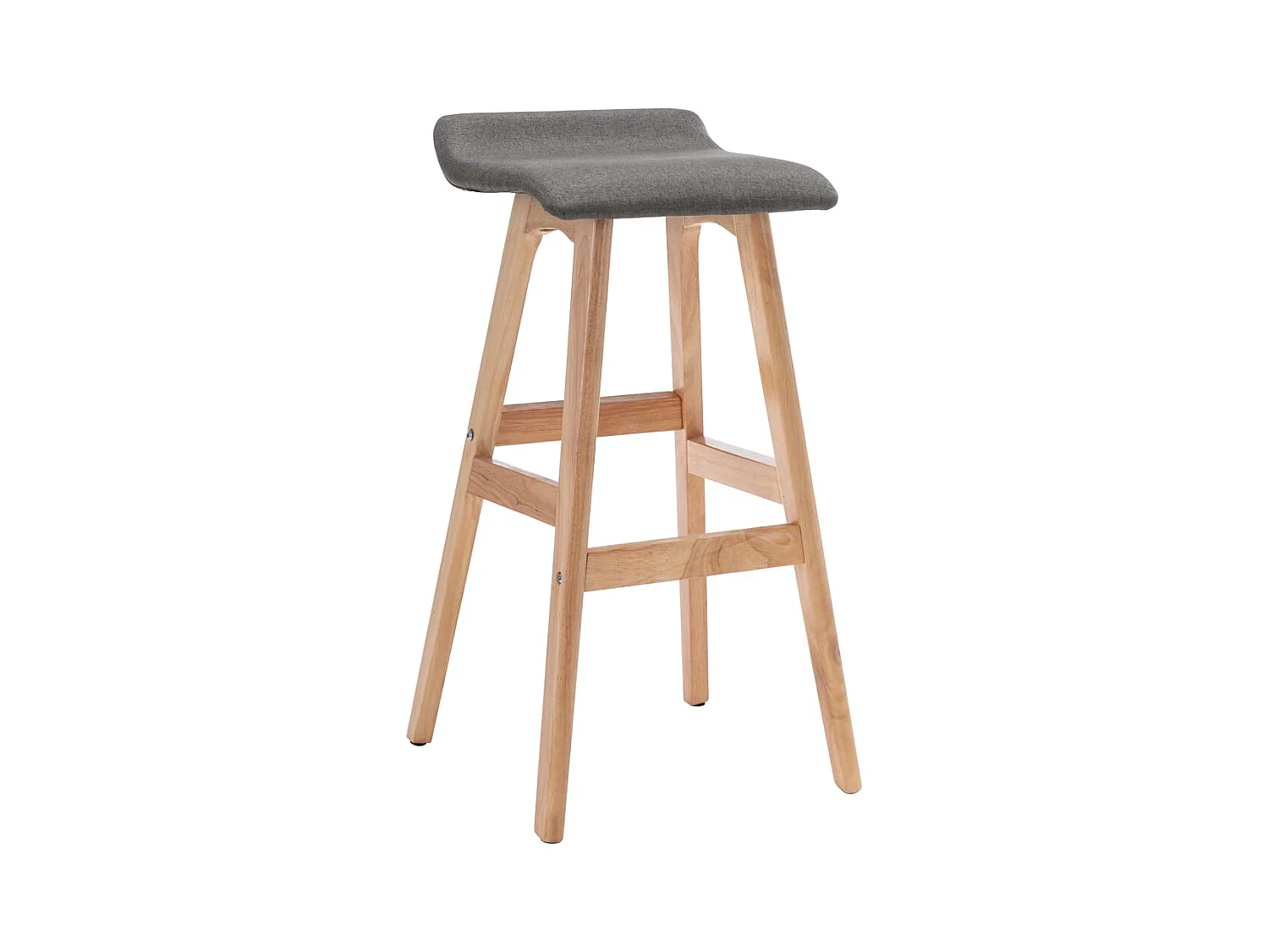 Chaise de bar Gris foncé Tissu