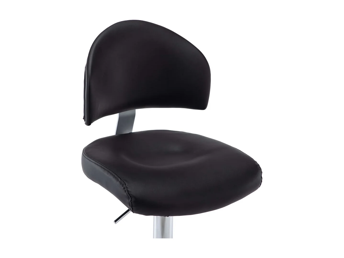 Tabourets de bar lot de 2 noir similicuir