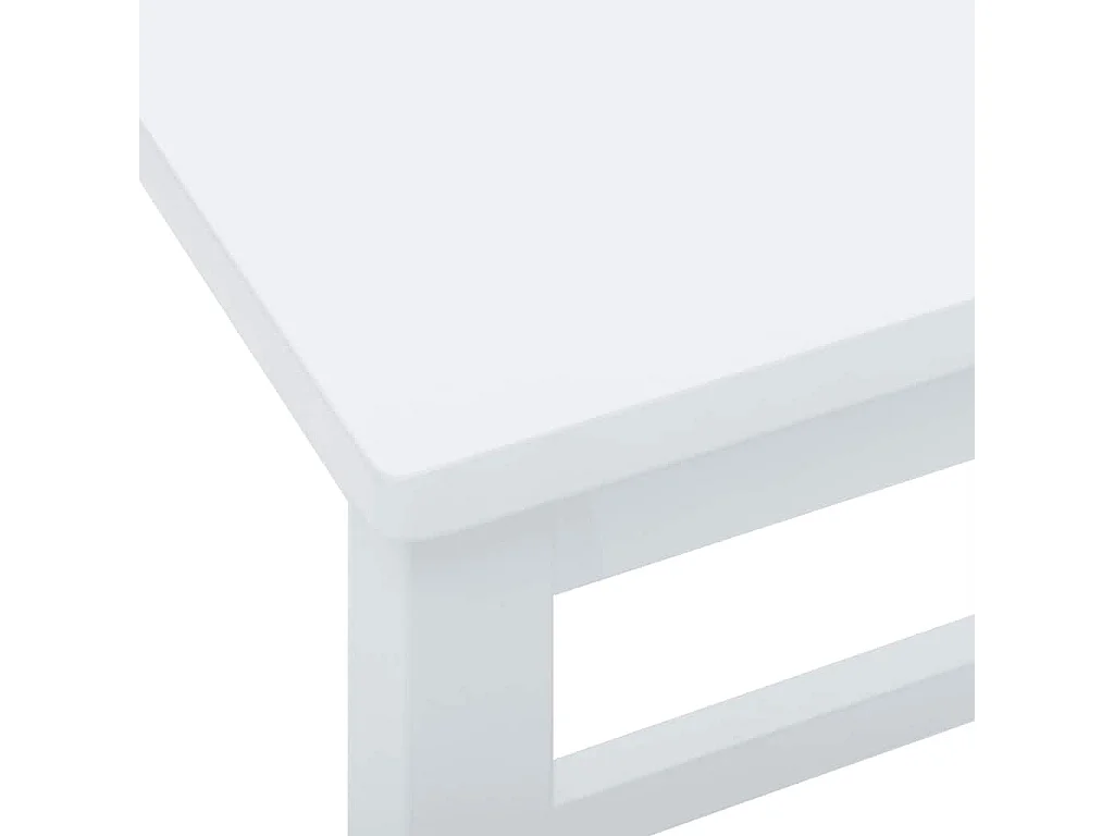 Chaises de bar 2 pcs blanc bois massif d'hévéa
