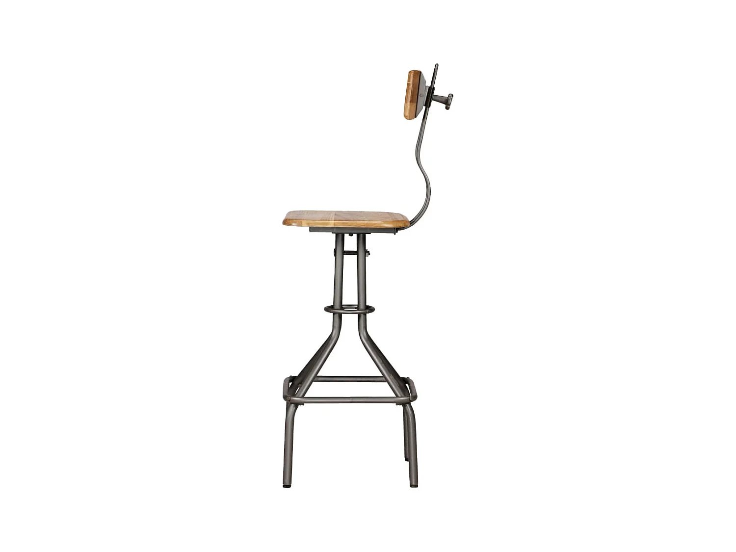 Set di 2 sedie da bar in teak massello di recupero