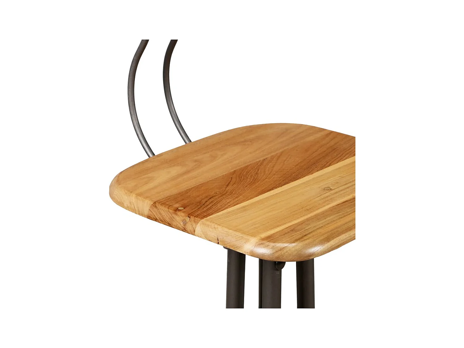 Set di 2 sedie da bar in teak massello di recupero