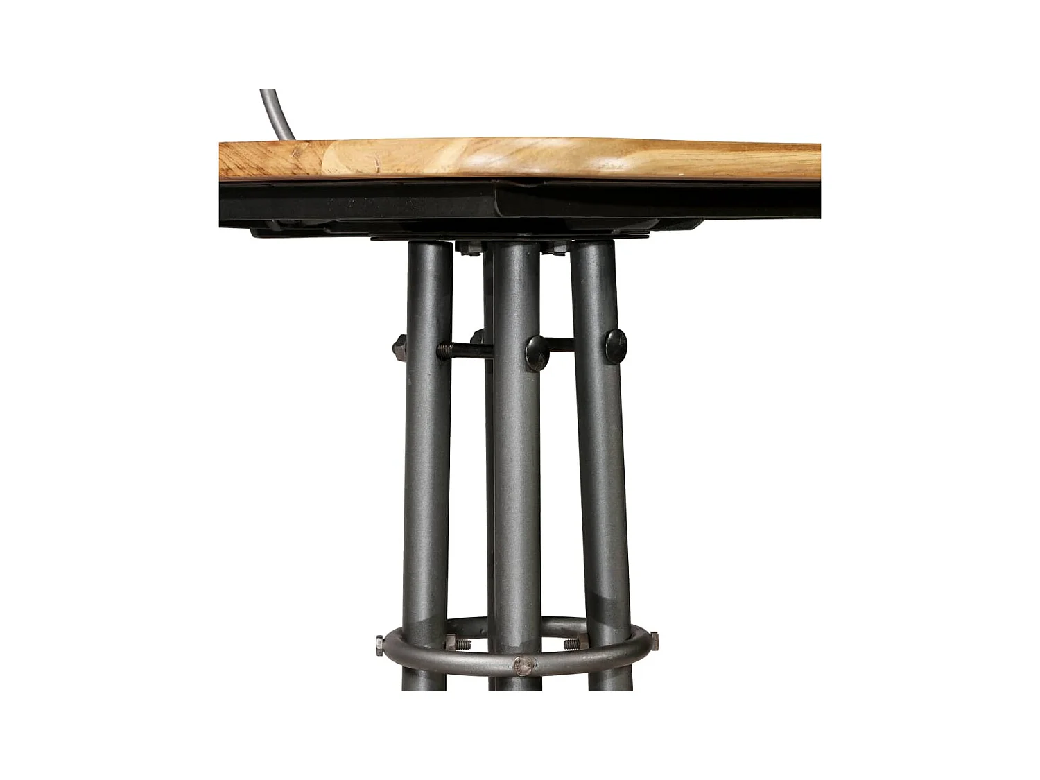 Set di 2 sedie da bar in teak massello di recupero