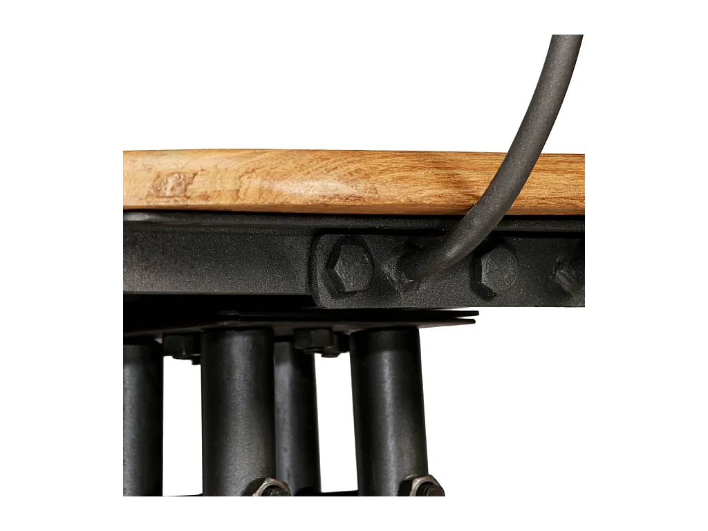 Set di 2 sedie da bar in teak massello di recupero