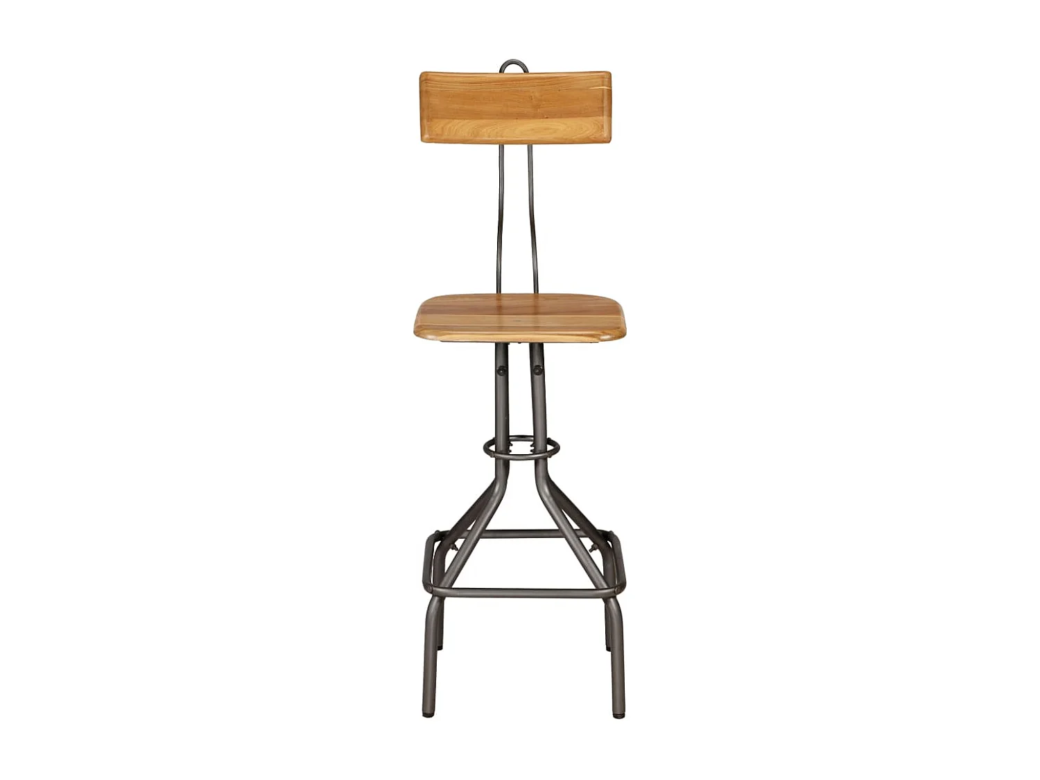 Chaises de bar lot de 2 teck massif de récupération