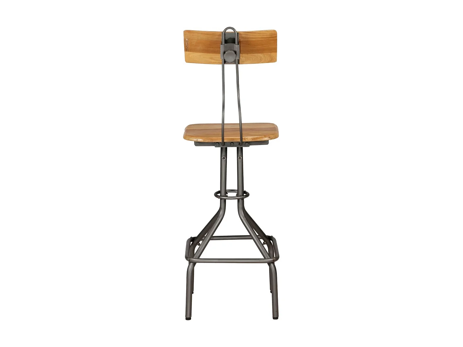 Chaises de bar lot de 2 teck massif de récupération