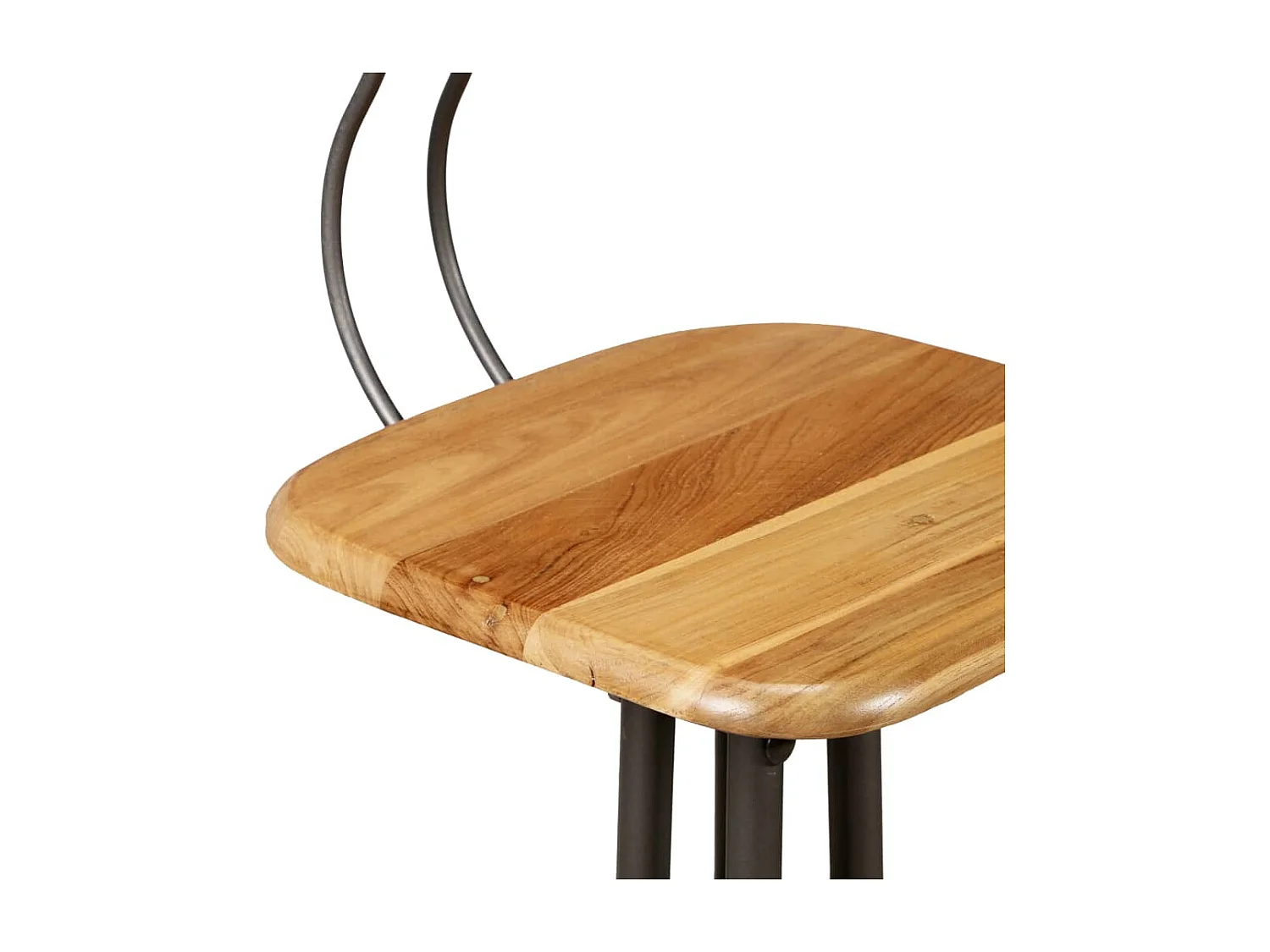 Chaises de bar lot de 2 teck massif de récupération