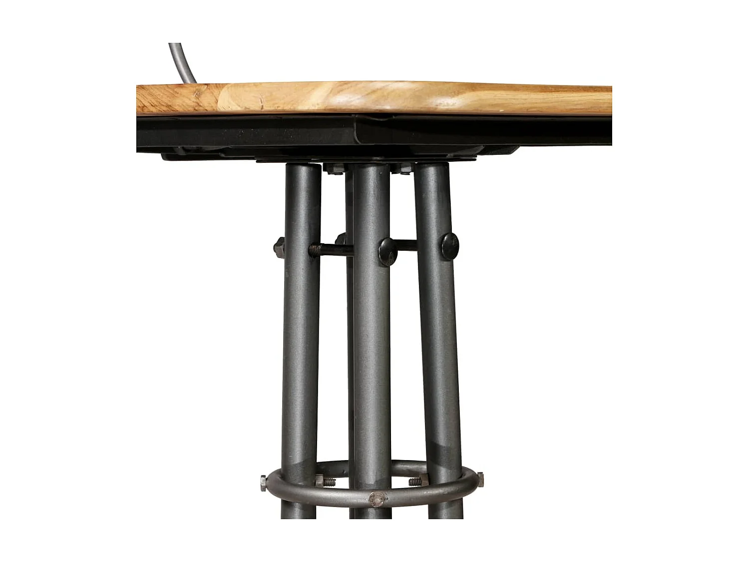 Chaises de bar lot de 2 teck massif de récupération