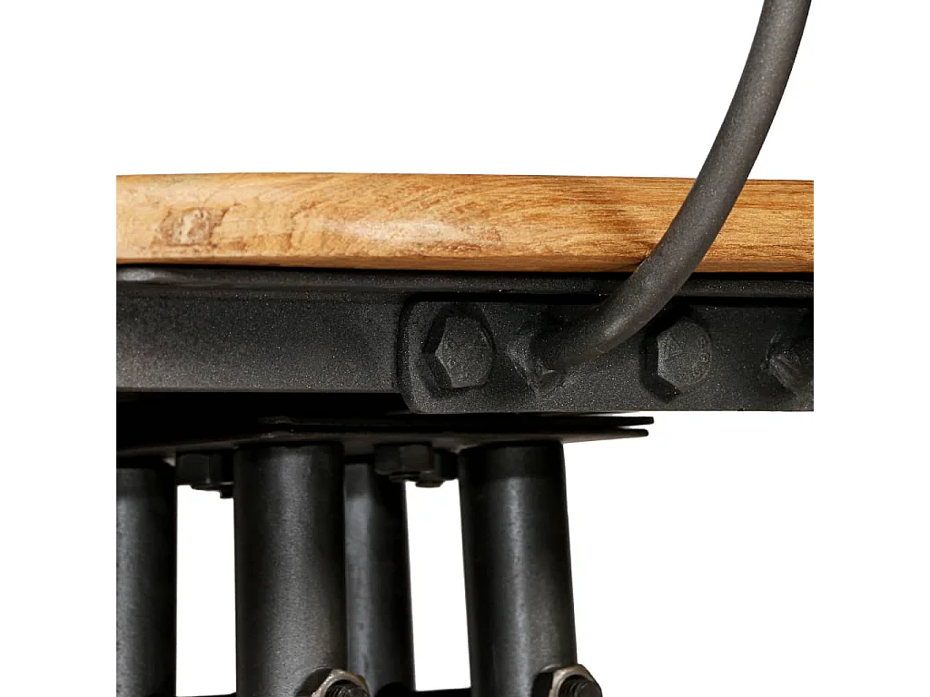 Chaises de bar lot de 2 teck massif de récupération