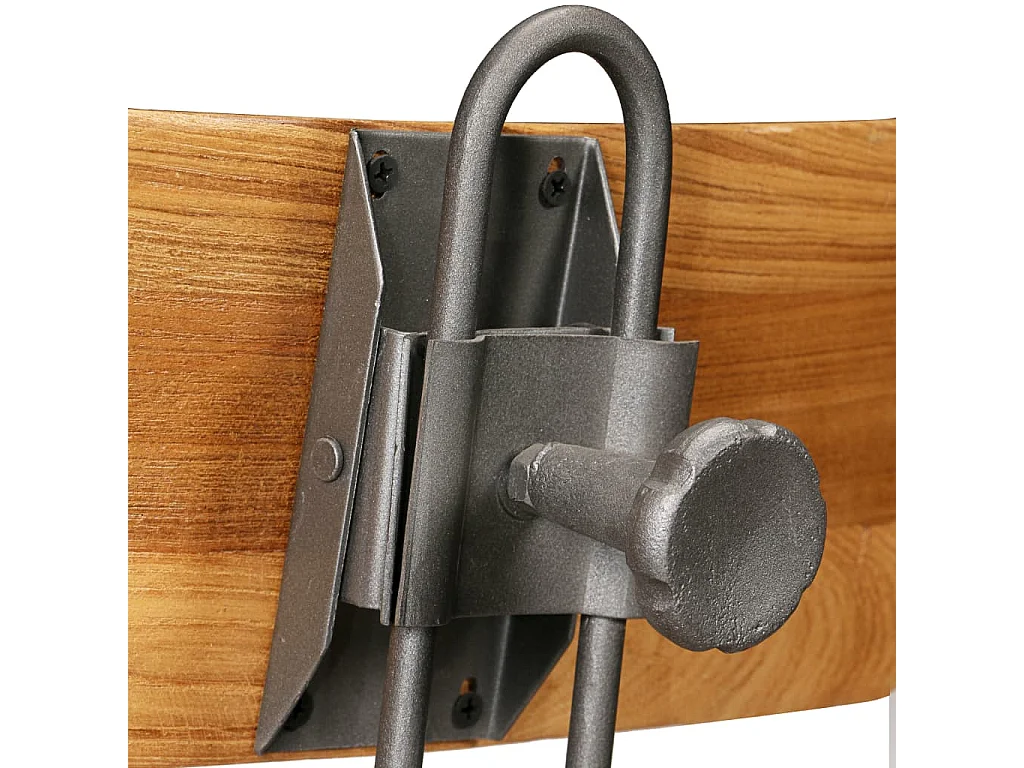 Chaises de bar lot de 2 teck massif de récupération