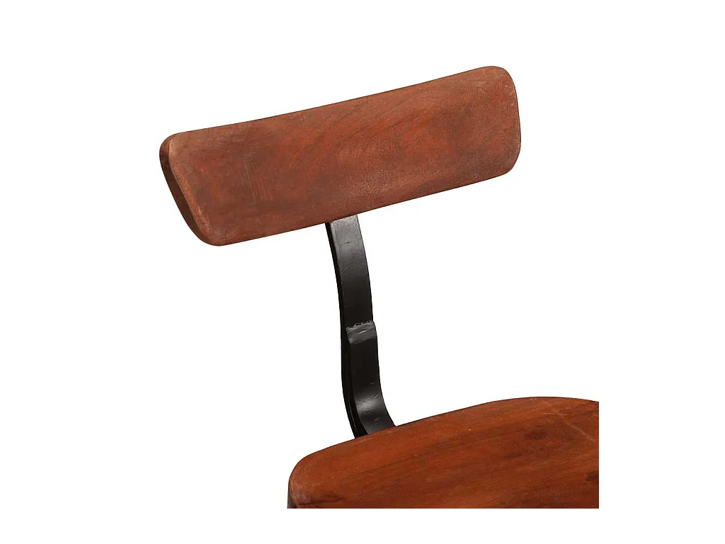 Set di 2 sgabelli da bar 49x43x88 cm in legno massello di mango