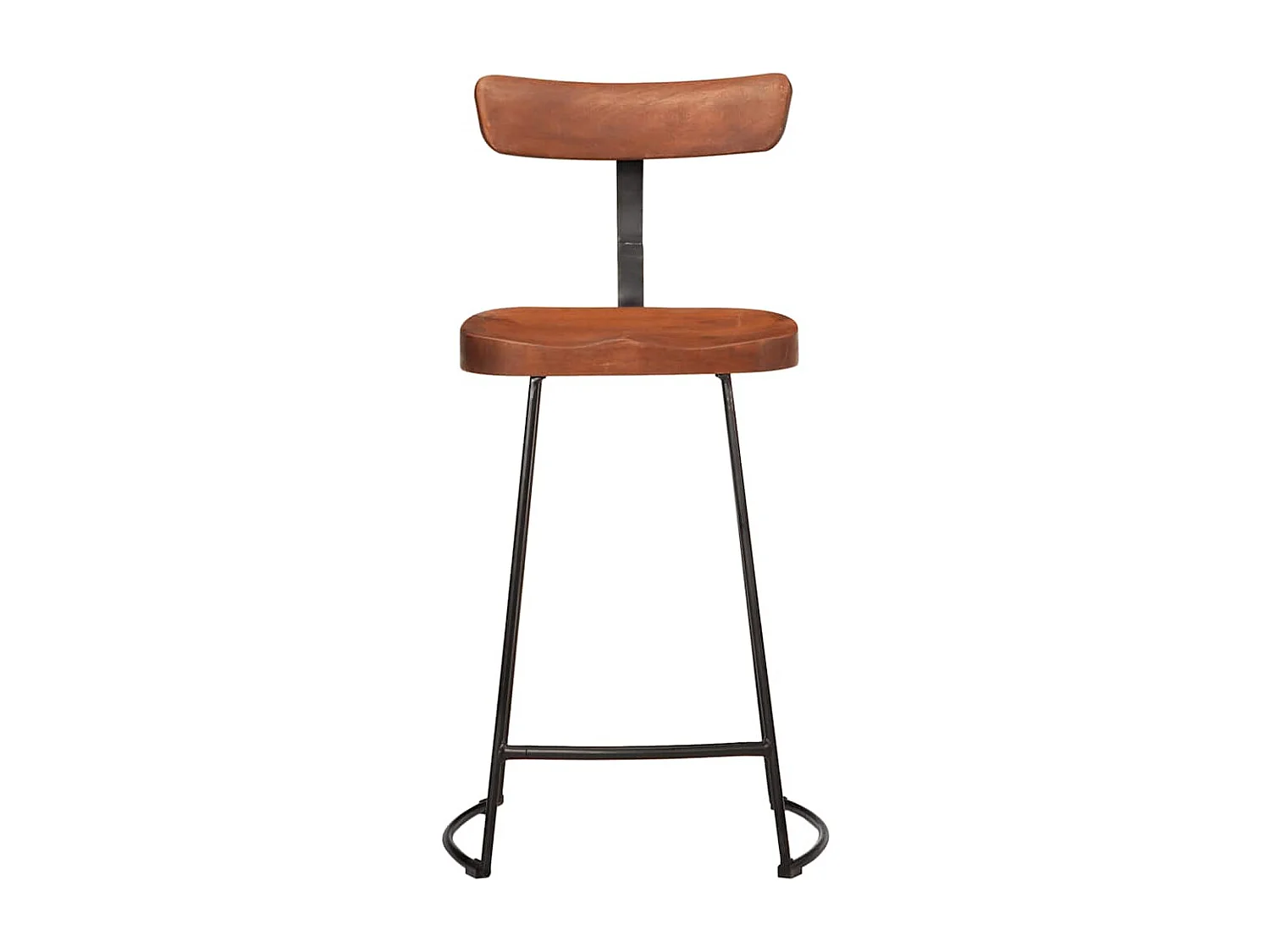 Tabourets de bar lot de 2 49x43x88 cm bois de manguier massif