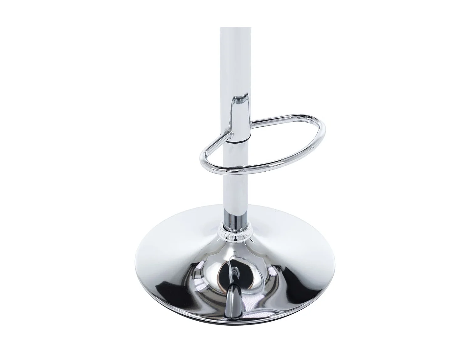 Set di 2 sgabelli da bar in similpelle color crema e legno curvato