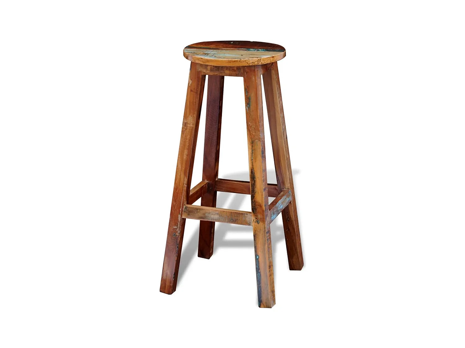 Tabouret de bar Bois de récupération massif
