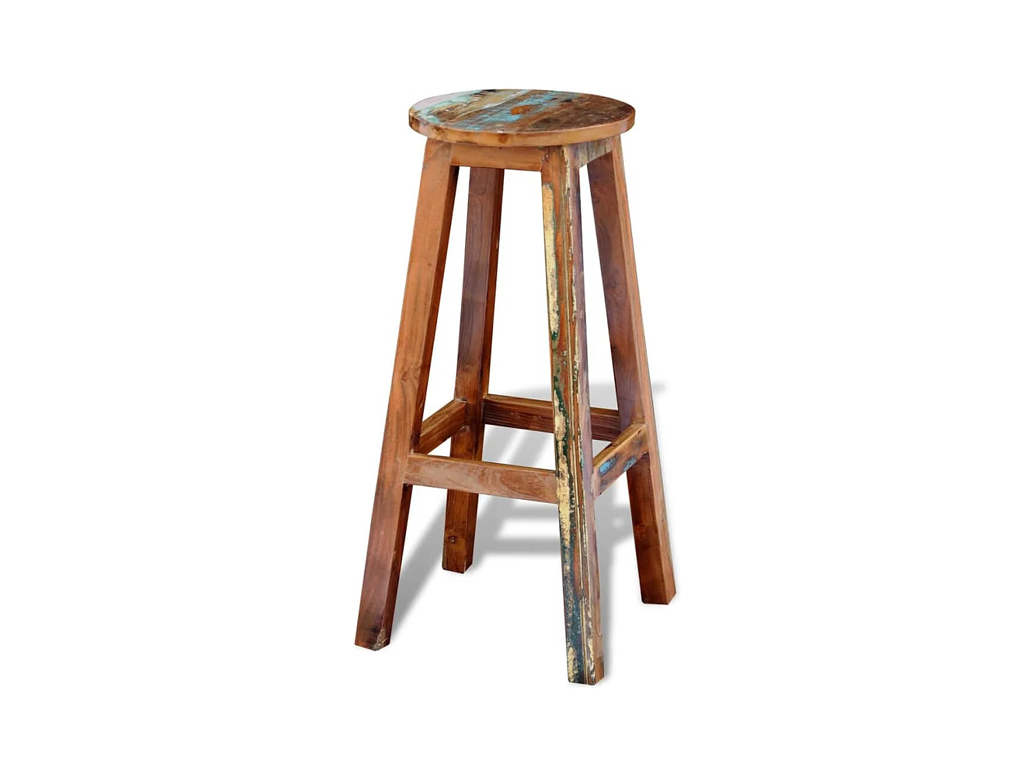 Tabouret de bar Bois de récupération massif