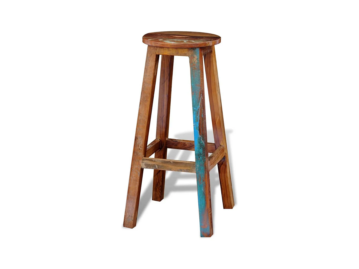 Tabouret de bar Bois de récupération massif