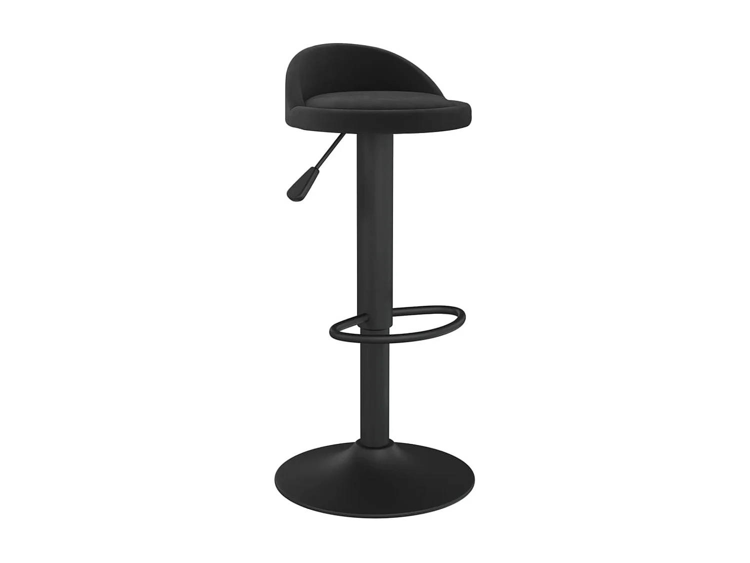 Tabourets de bar lot de 2 Noir Velours