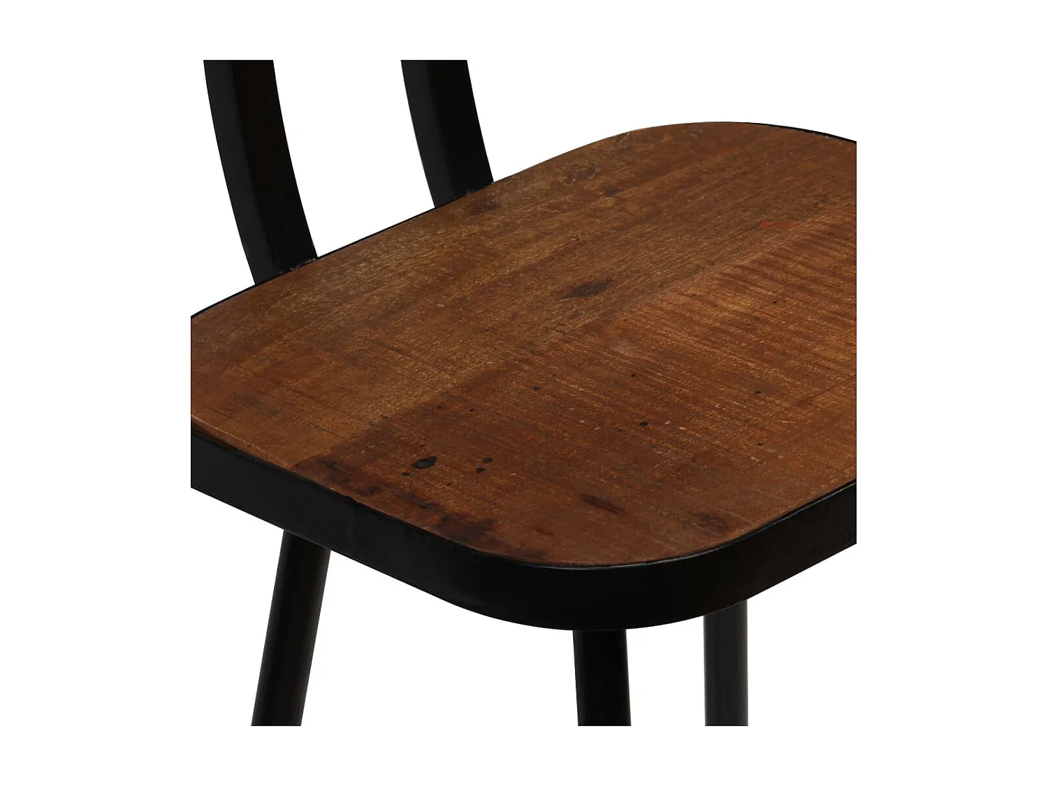 Tabourets de bar lot de 4 bois massif de récupération