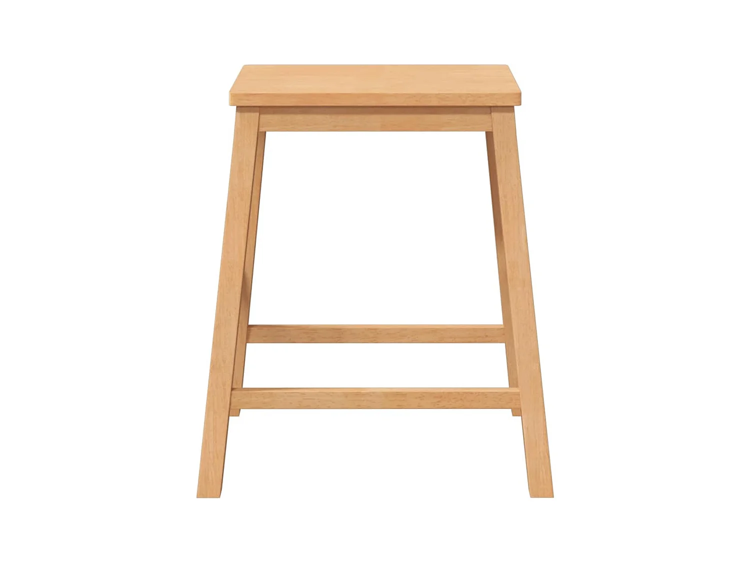 Barstühle 2er-Set aus massivem Gummibaumholz