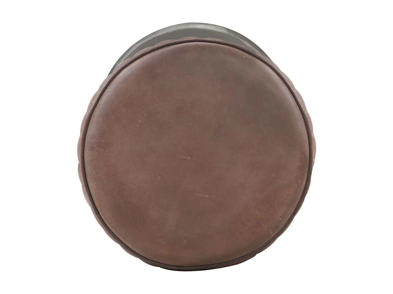 Tabouret de bar Marron Cuir véritable