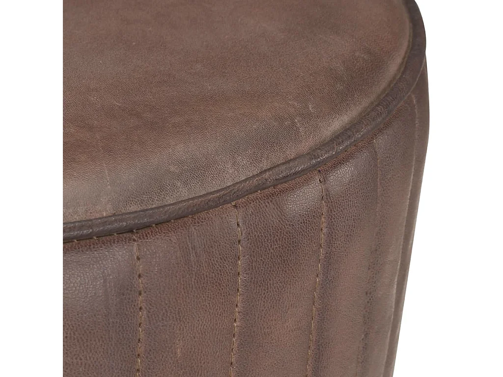 Tabouret de bar Marron Cuir véritable