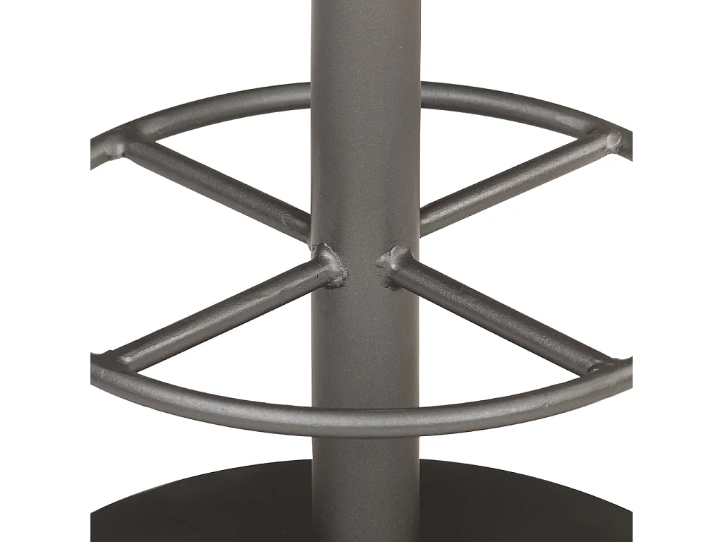 Tabouret de bar Marron Cuir véritable