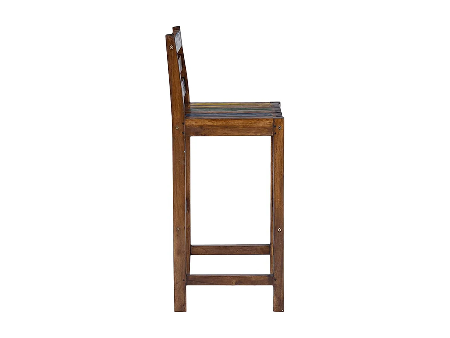 Tabourets de bar lot de 2 bois massif de récupération