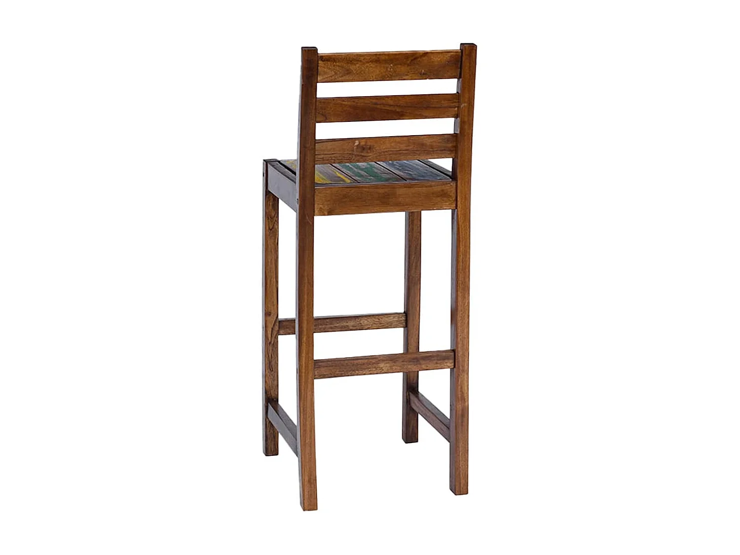 Tabourets de bar lot de 2 bois massif de récupération