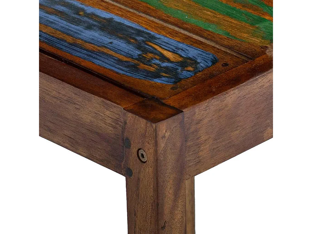 Tabourets de bar lot de 2 bois massif de récupération