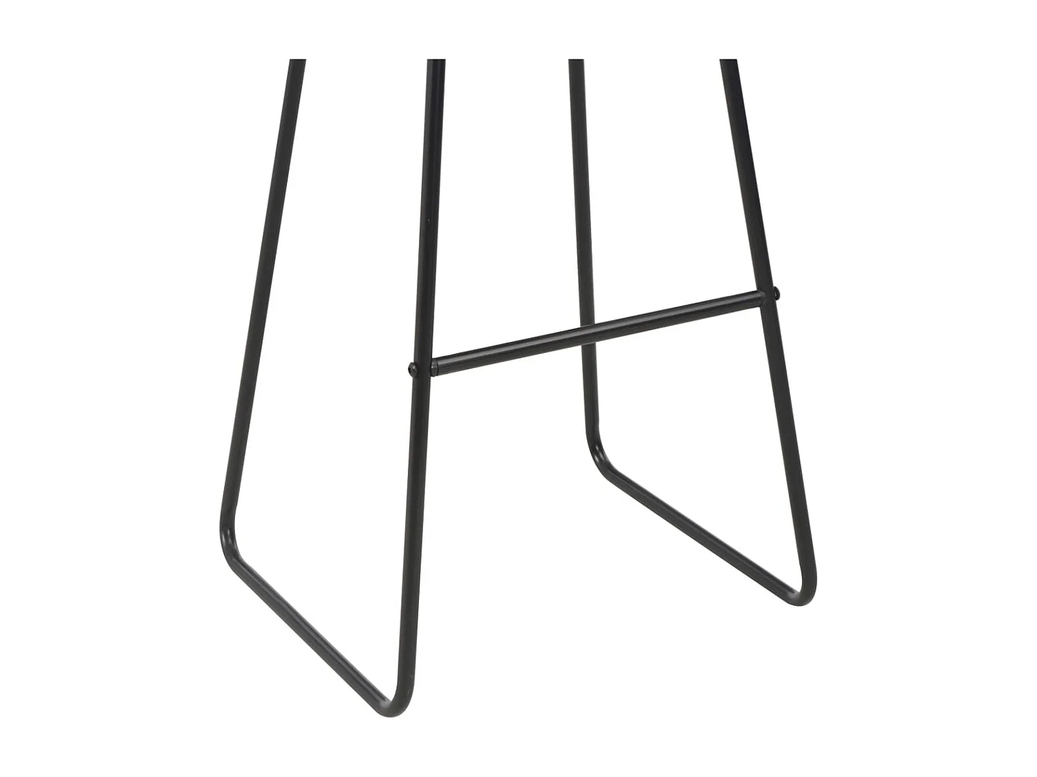 Tabourets de bar lot de 4 noir similicuir