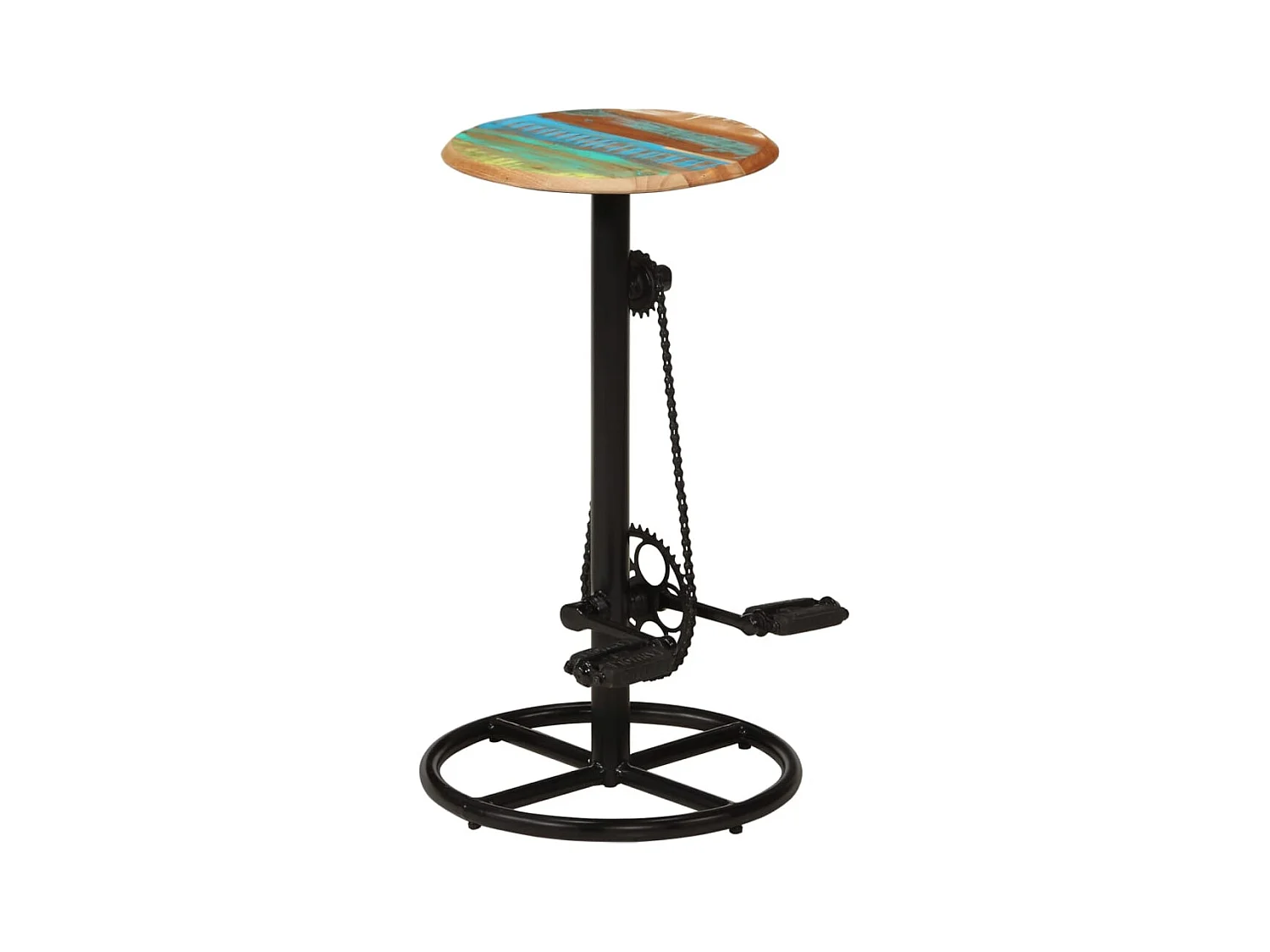 Set di 2 sgabelli da bar in legno massello di recupero