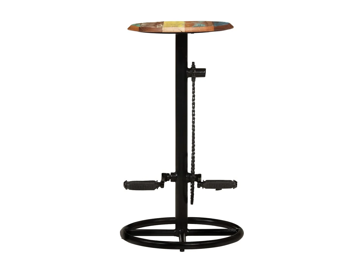 Tabourets de bar lot de 2 bois massif de récupération