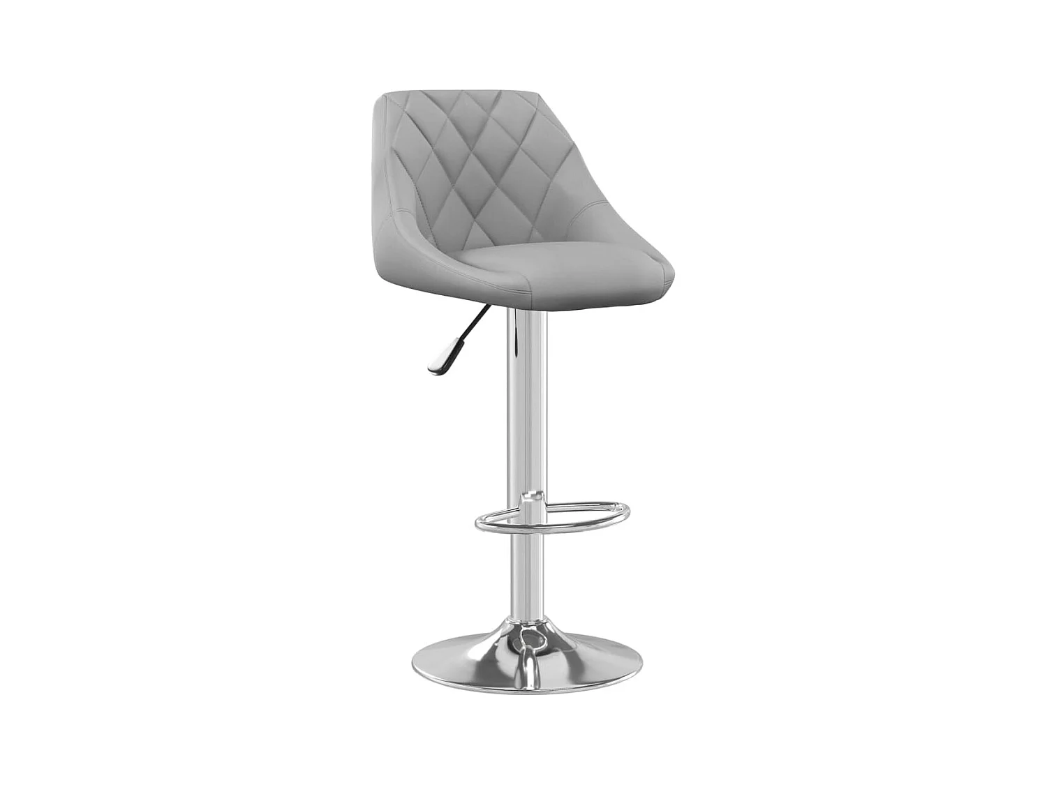 Tabouret de bar Gris clair Velours