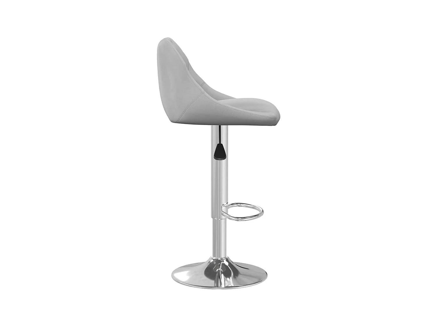 Tabouret de bar Gris clair Velours