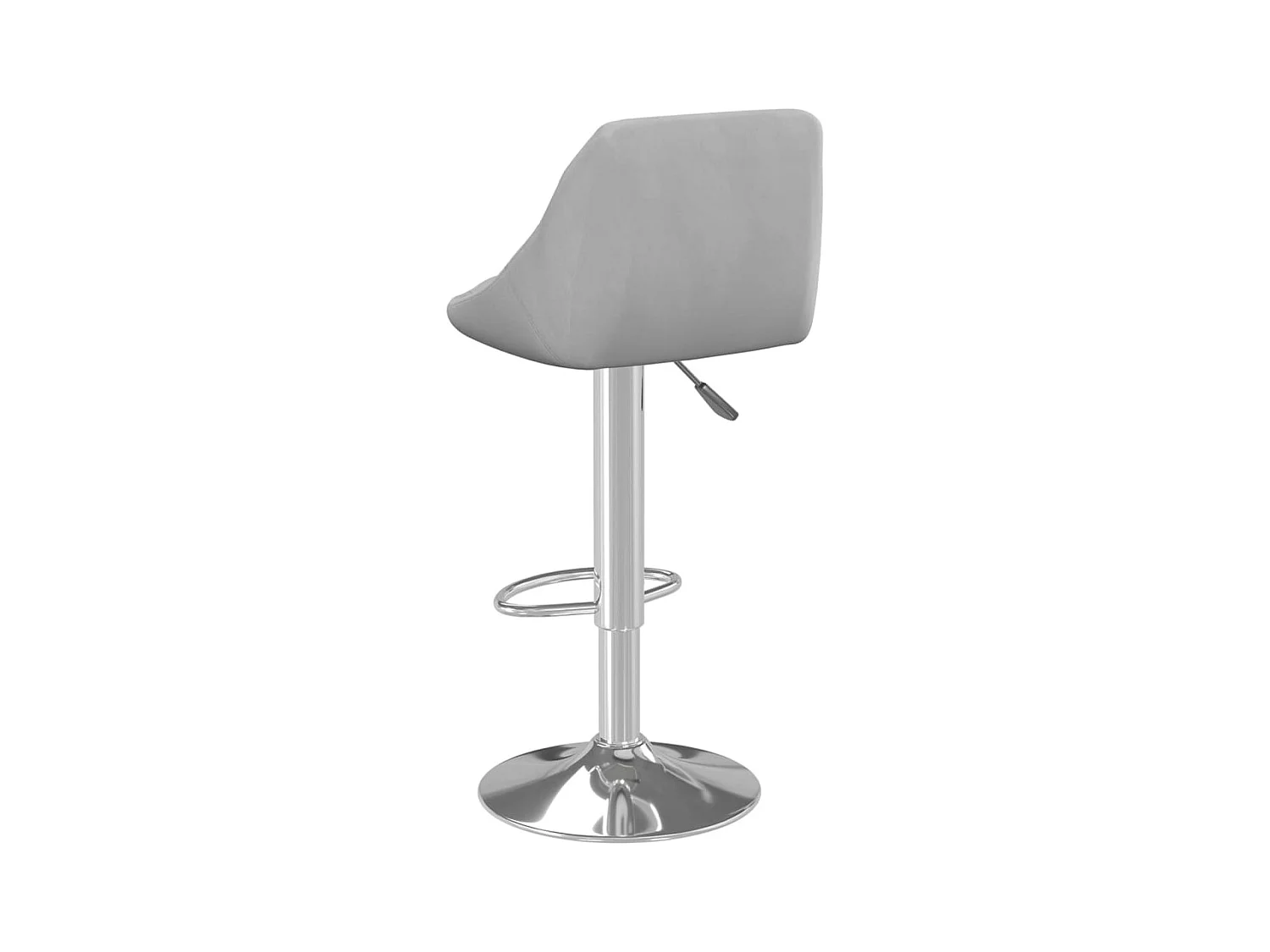 Tabouret de bar Gris clair Velours
