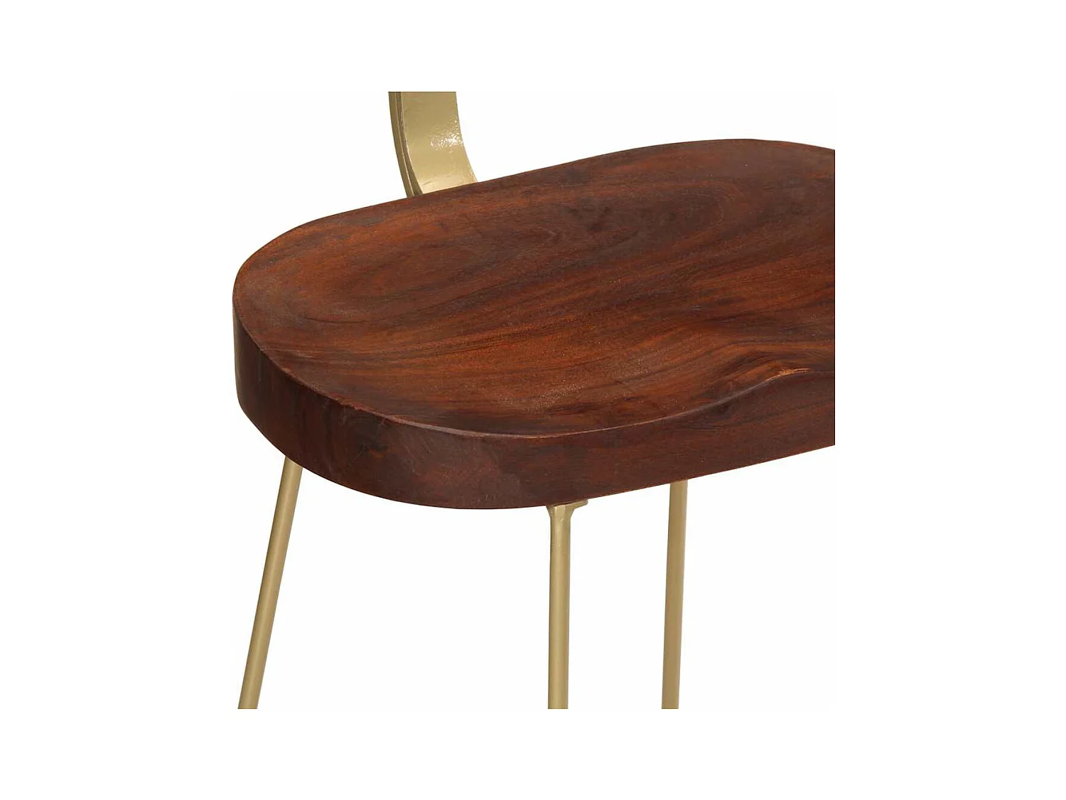 Set di 2 sgabelli da bar 49x43x79 cm in legno massello di mango