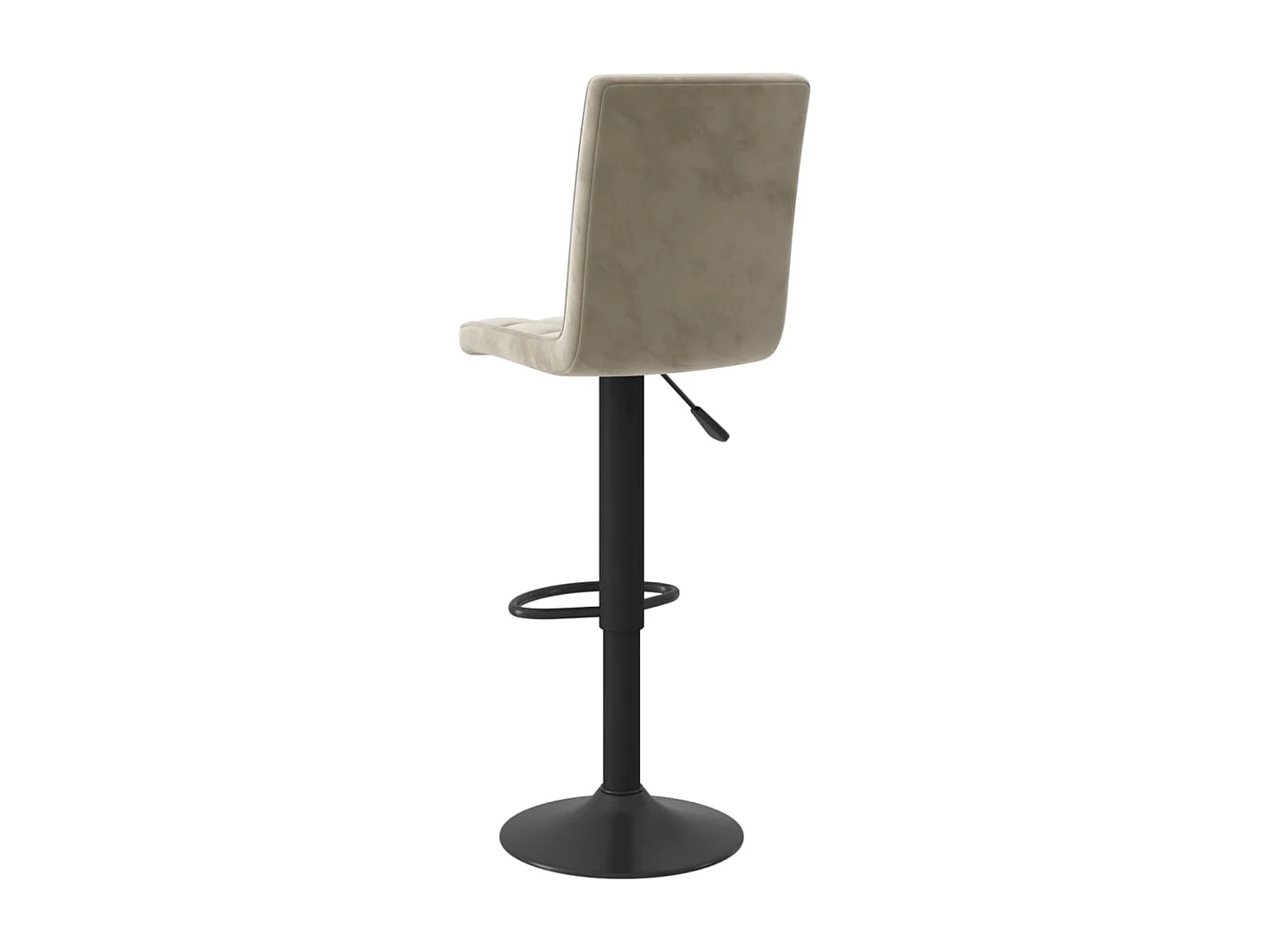 Tabourets de bar lot de 2 gris clair velours