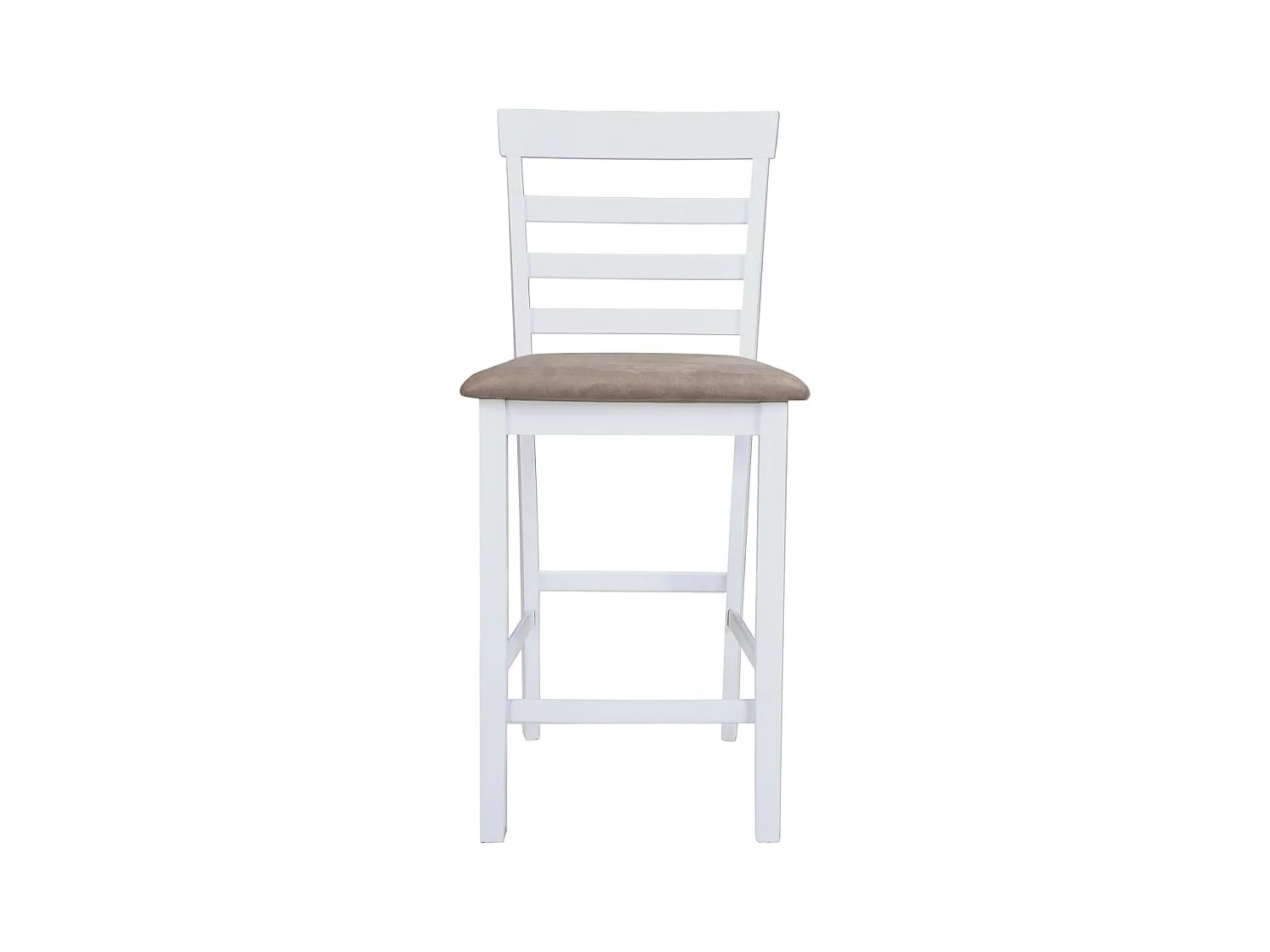 Chaises de bar lot de 2 blanc tissu